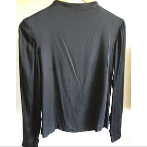 100% Silk Black Blouse